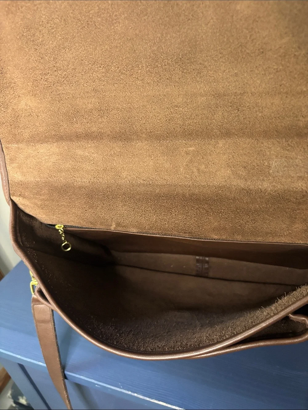 1999 COACH Brown Leather Colebrook Messenger Bag 5181